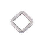 vierkante ring 25mm nickel