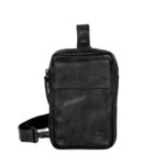 Leren crossbody tas Harris Spikes en sparrow