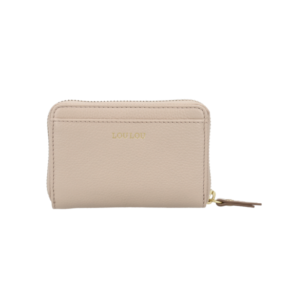 Loulou portemonnee petite emille met vakjes en cashmere gold, licht roze