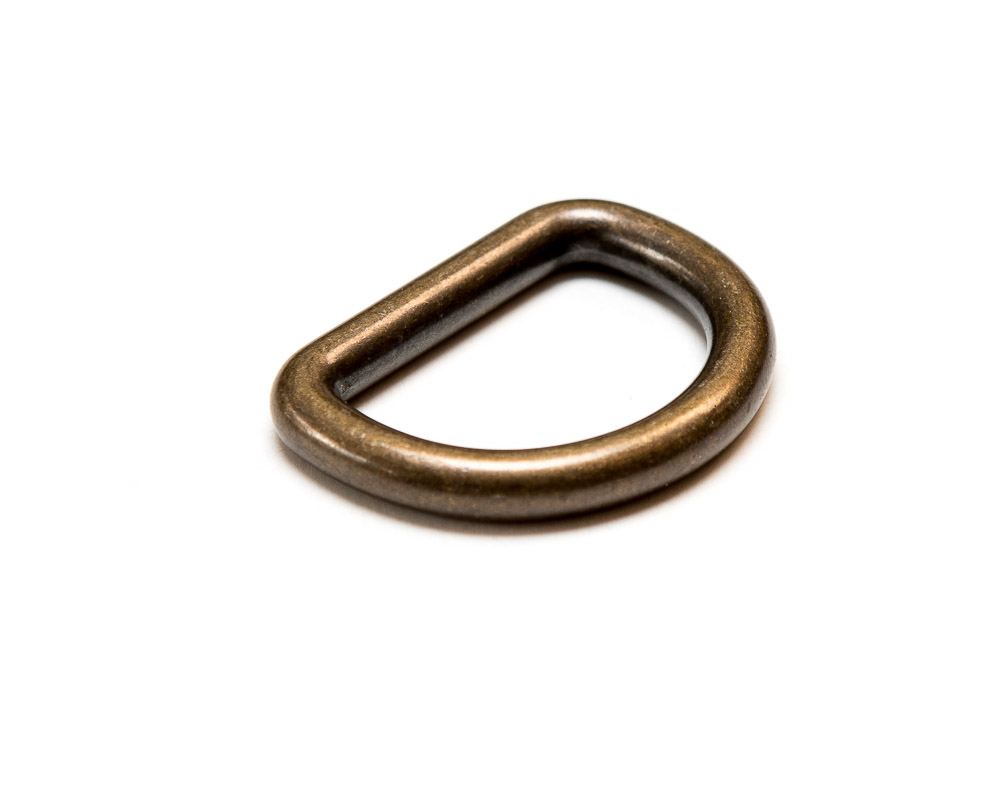 D-ring old brass 30mm