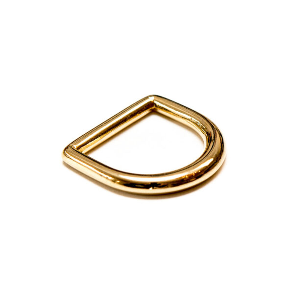 D-ring gold 25mm