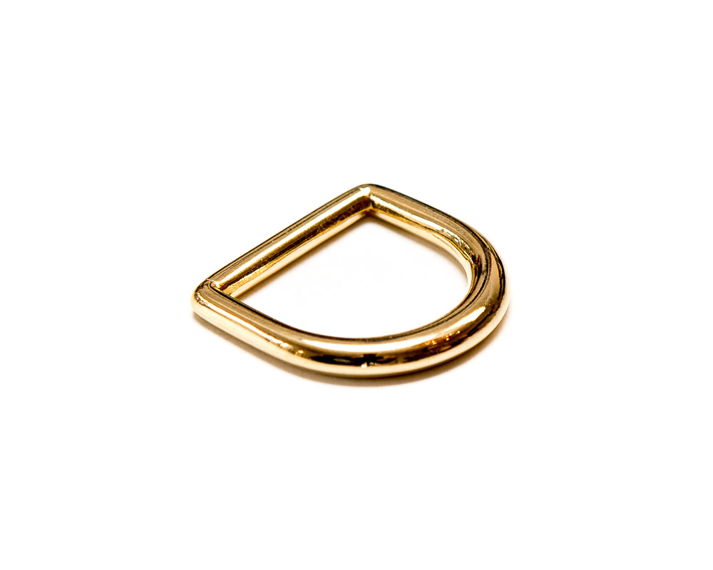 D-ring gold 25mm