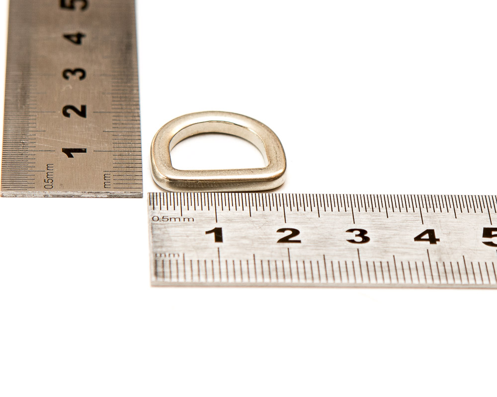 D-ring mat nickel 14mm