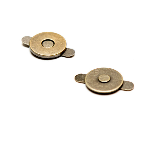 Magneet 19mm old brass extra dun