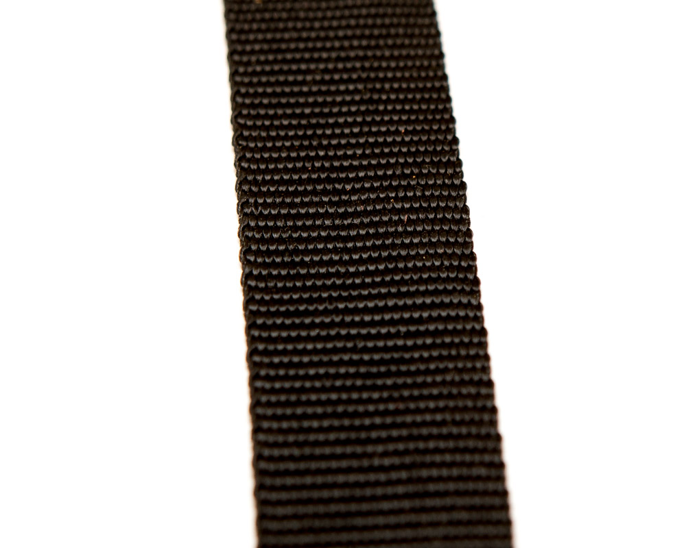 Polyester band 25mm zwart