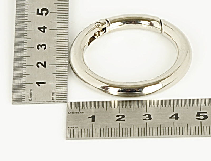 Ring met opening nickel 35mm